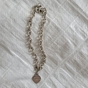 Return to Tiffany Heart Tag Chain Link Necklace